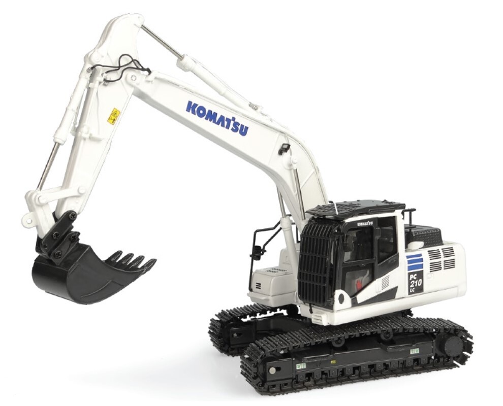 UNIVERSAL HOBBIES – White Caterpillar Shovel – KOMATSU PC210 LC-11 – 1/50…
