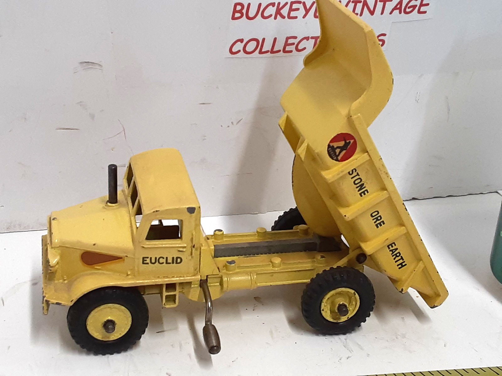 Vintage~Dinky Super Toys Euclid Dump Truck # 965~5-3/4&Prime; Long, 1959-1961
