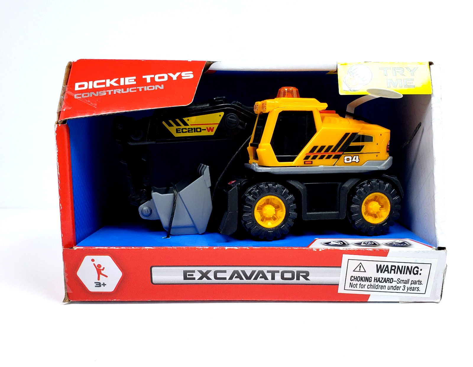 Dickie Toys Yellow Black Construction Vehicle Excavator Toy