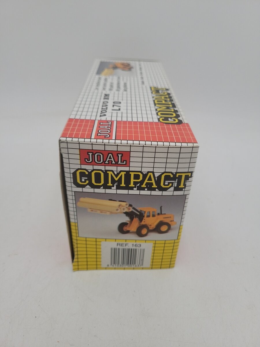 Joal 163 1:50 Scale Yellow Volvo BM L70 Compact W/Pallet Fork Die Cast Metal LN