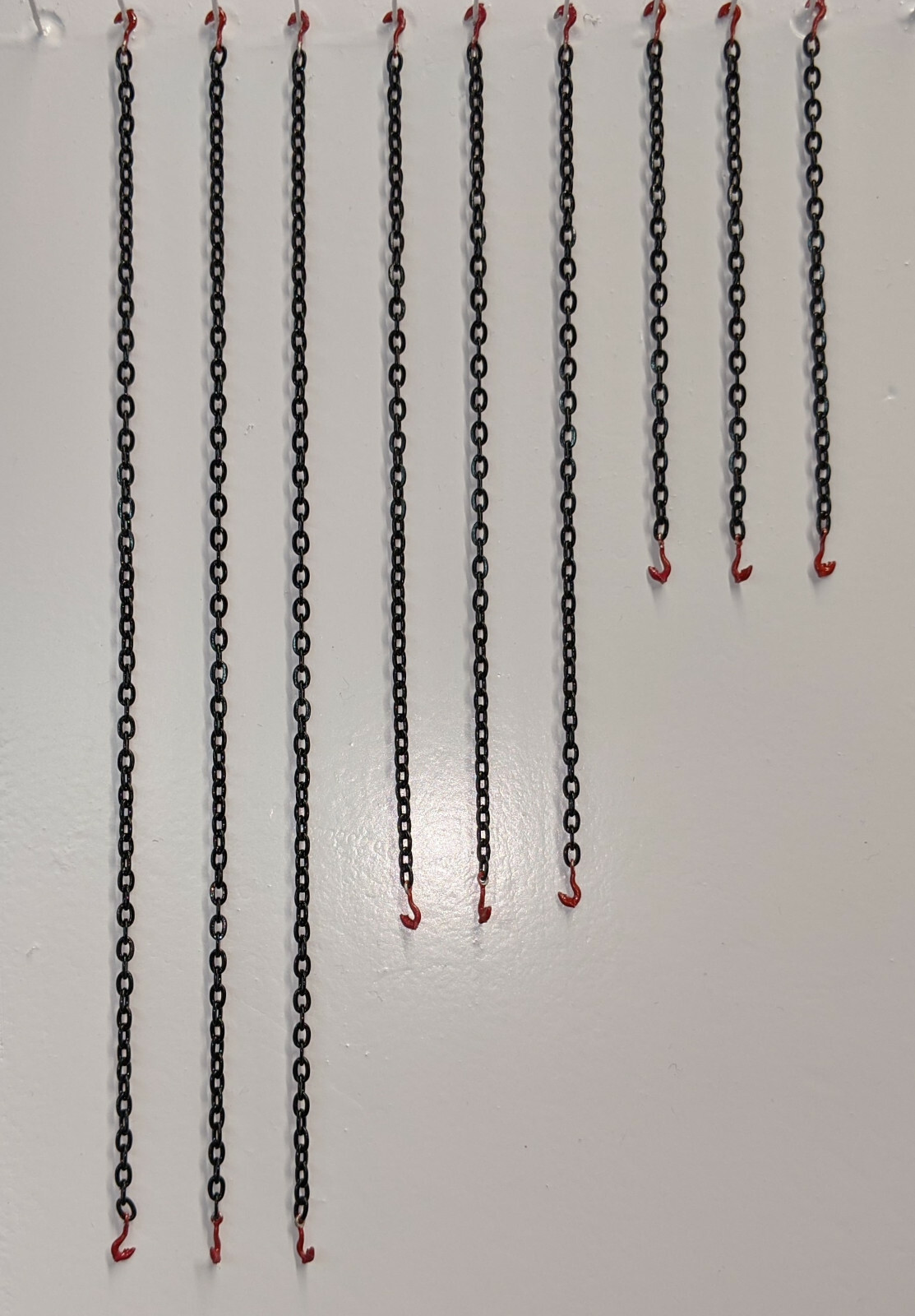 Tractor-Trailer Equipment Tie Down Chain w/Safety Red Clevis Hooks 1/50th 1/48th