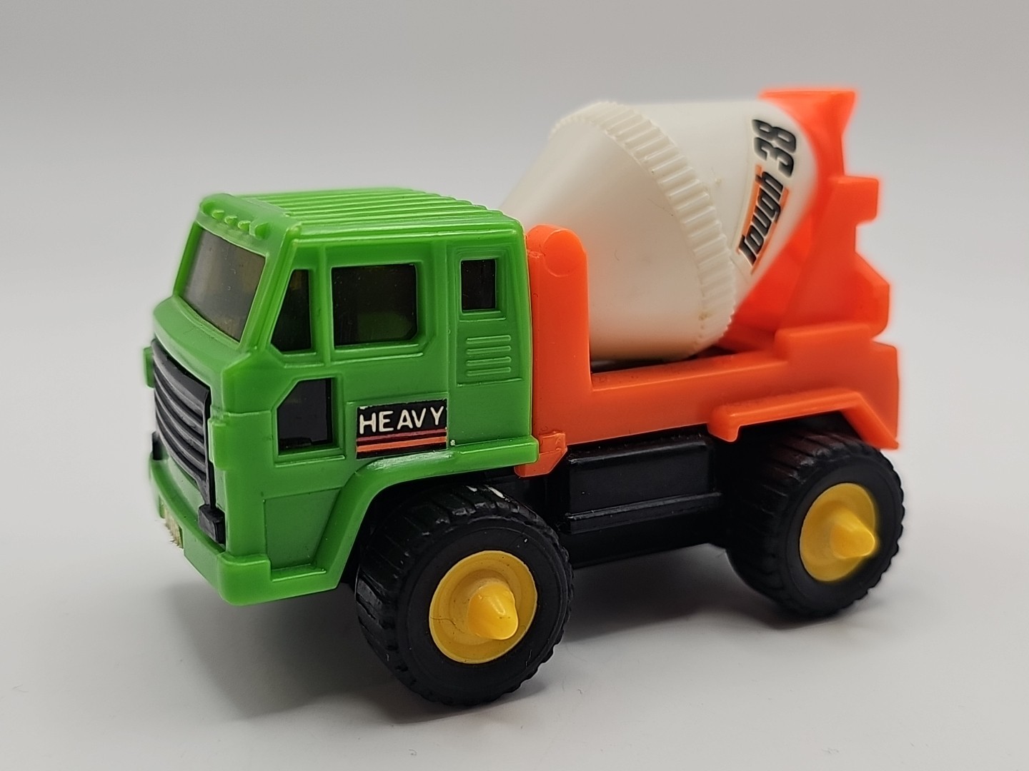 Cement Truck Tough 38 Green & Orange Friction Powered