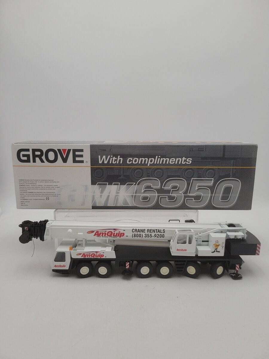 Conrad 2091/02 1:50 Scale GMK 6350 All Terrain Hydraulic Crane Am Quip Diecast