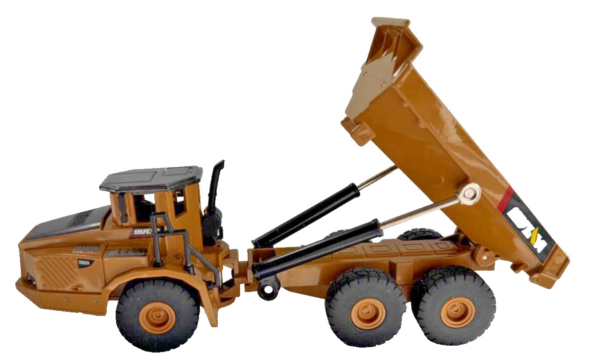 Hulna 1/50 Scale Dump Truck Model Toy Fully Functional With Adjustable Bed