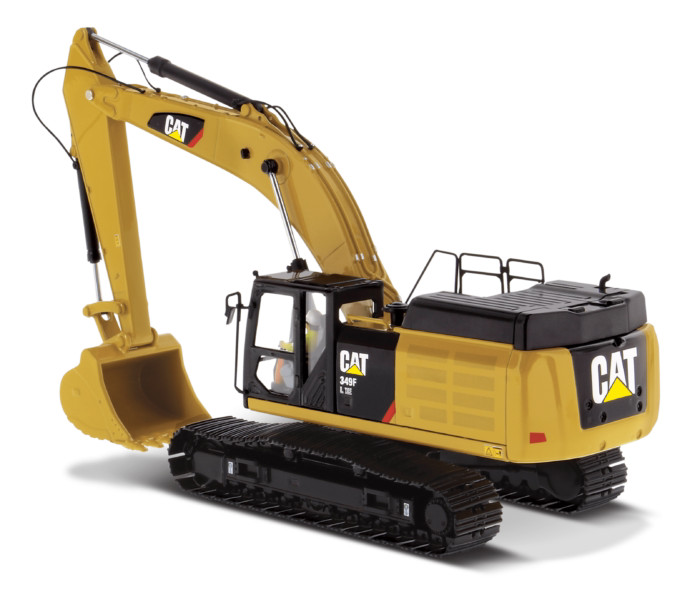 DM 1:50 CAT 349F L XE Excavator Forklift Alloy Vehicle Model Simulation Toy 5943