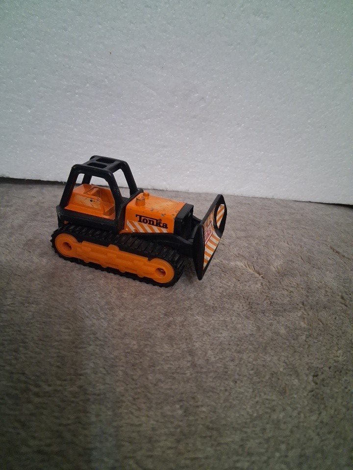 Tonka 2003 Black And Orange Toy Bulldozer 3 Inch