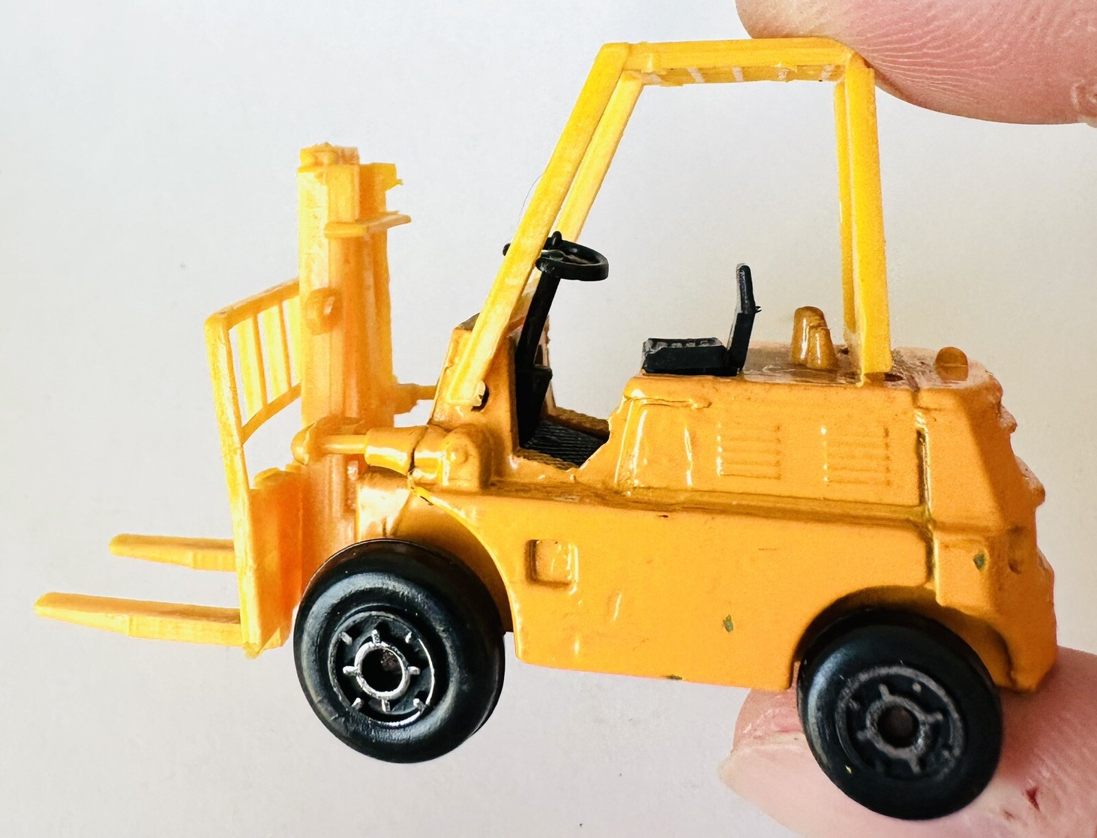 Zylmex Fork Life Truck P315 Forklift Yellow Made in Hong Kong 2.75” Length Toy