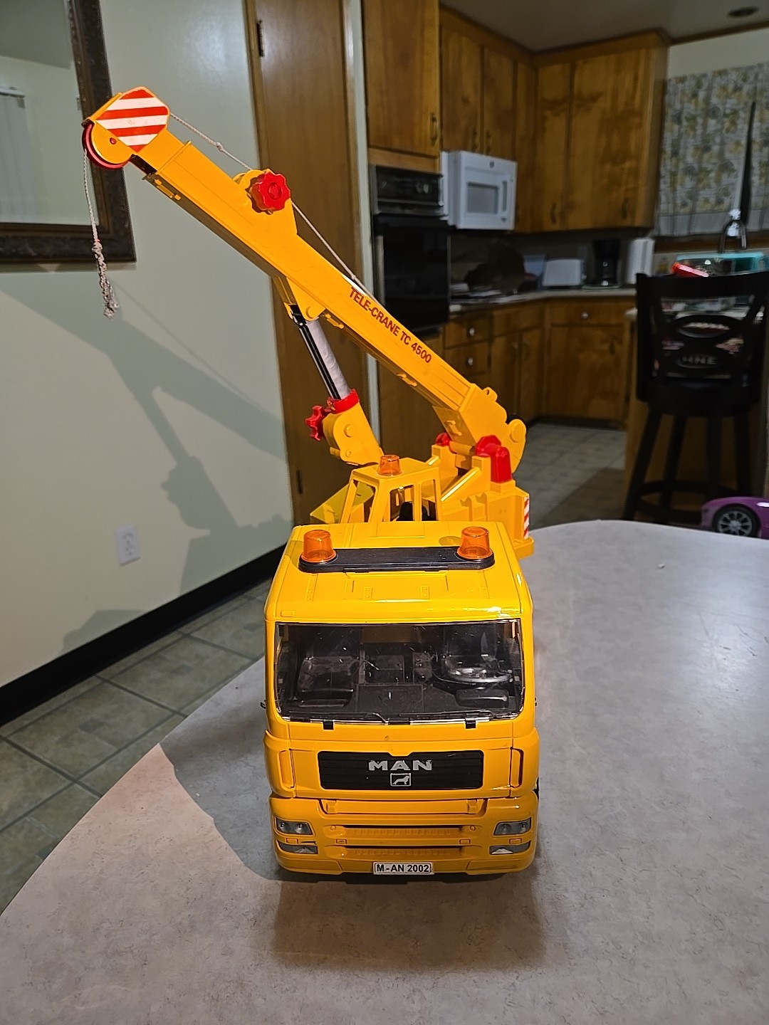 Bruder MAN Tele-Crane TC-4500 TGA 41.440 Construction Toy Truck Germany Preowned