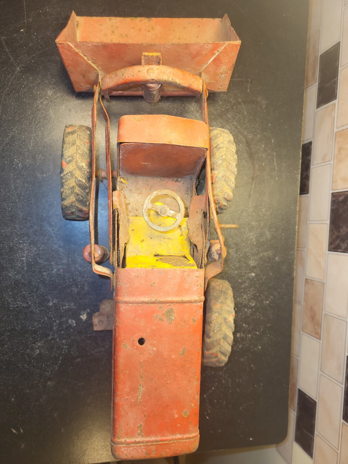 1952 Nylint Pressed Steel Hough Payloader Rare Early Piece With Condition Issues