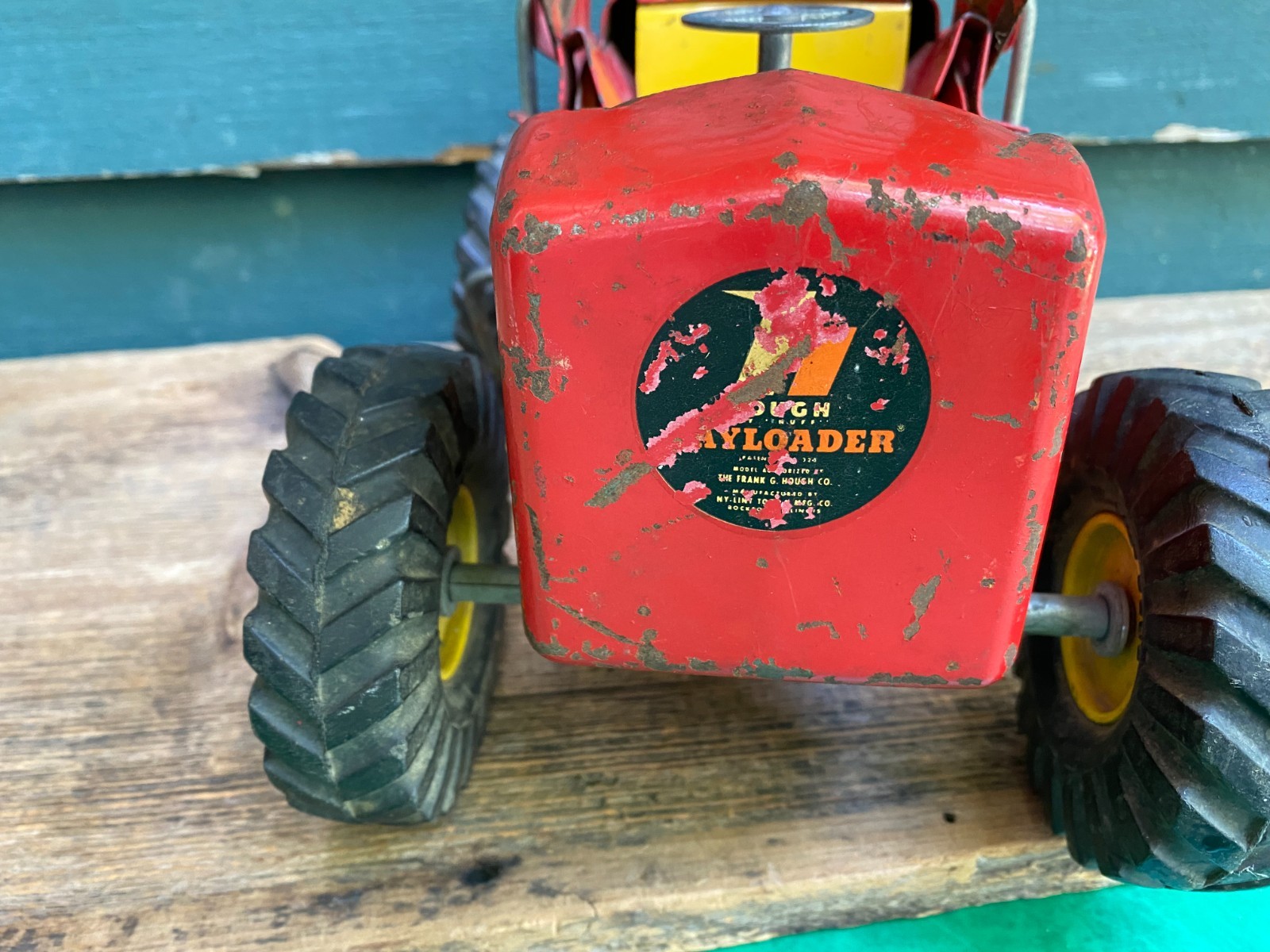 Vintage Nylint Toys Pressed Steel HOUGH Payloader Front End Loader Toy 1950&rsquo;s