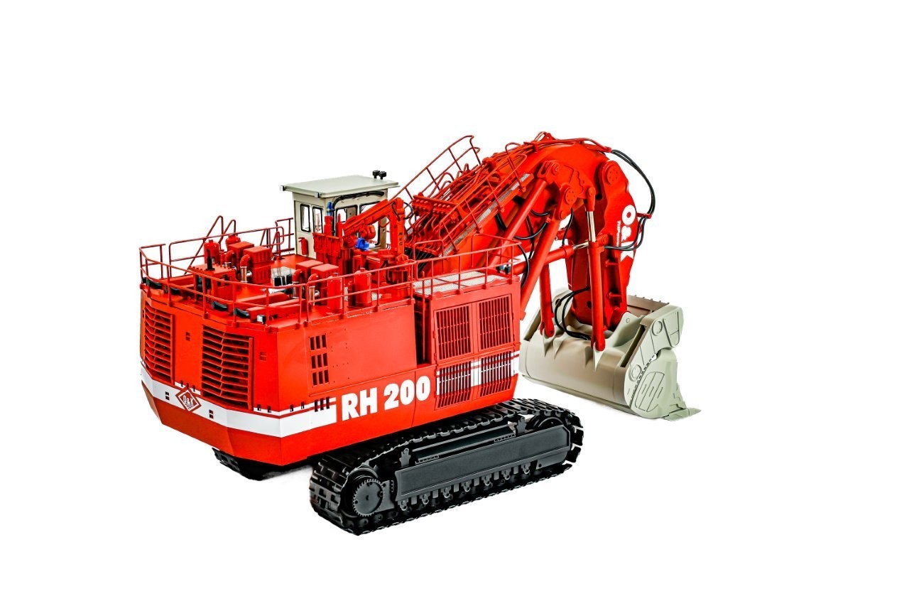 O&K RH200 Mining Front Shovel – Bymo 1:50 Scale Diecast Model #25008/1 New