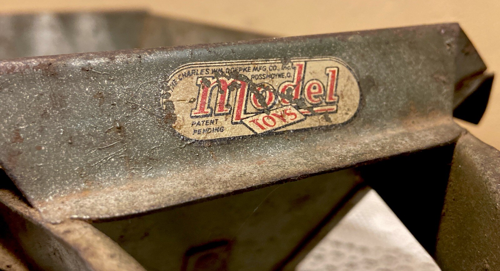 Vintage Doepke Model Toys Pressed Steel Euclid « The Pioneer » Earth Mover