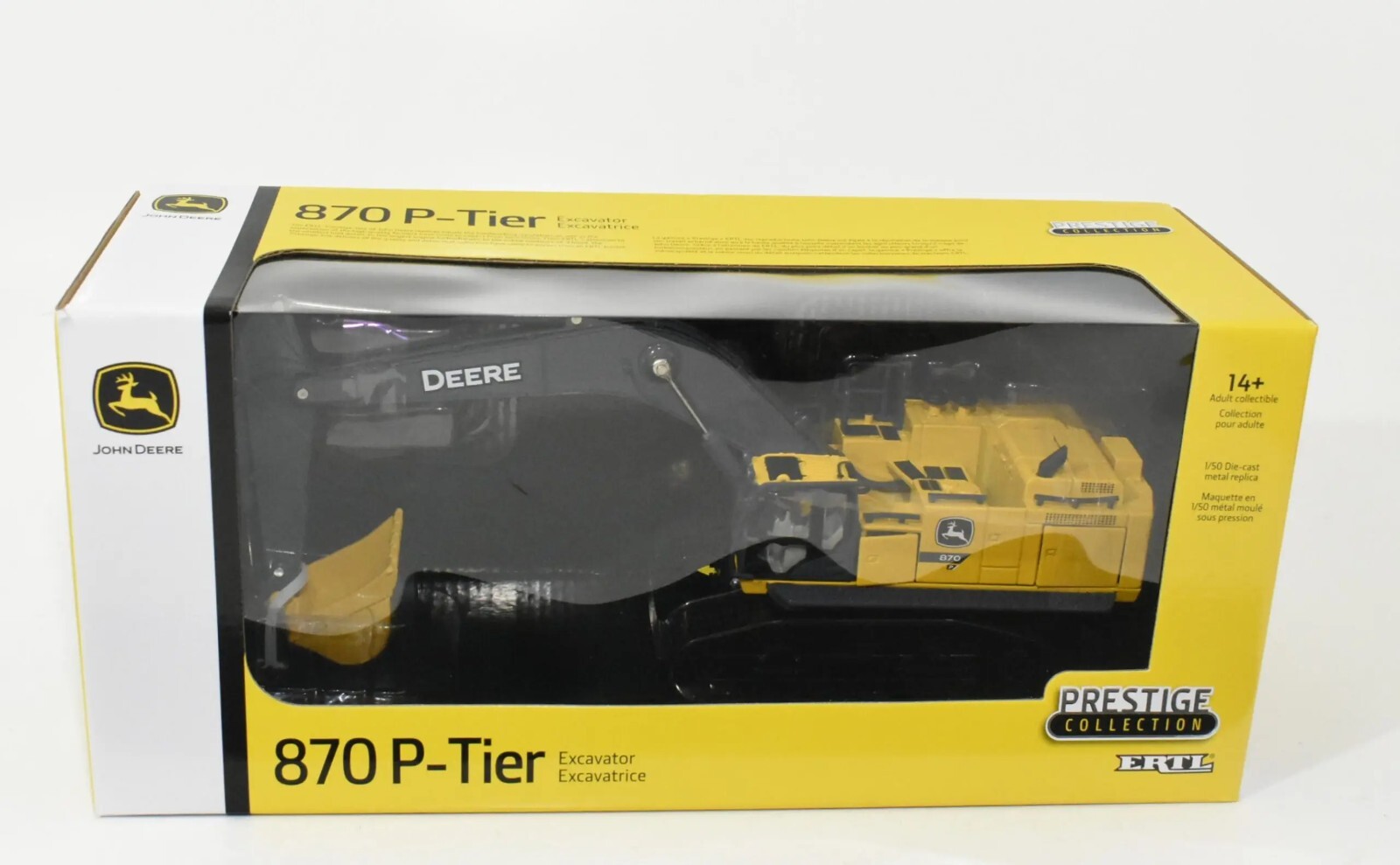 JOHN DEERE Model 870P-Tier EXCAVATOR PRESTIGE COLLECTION 1/50