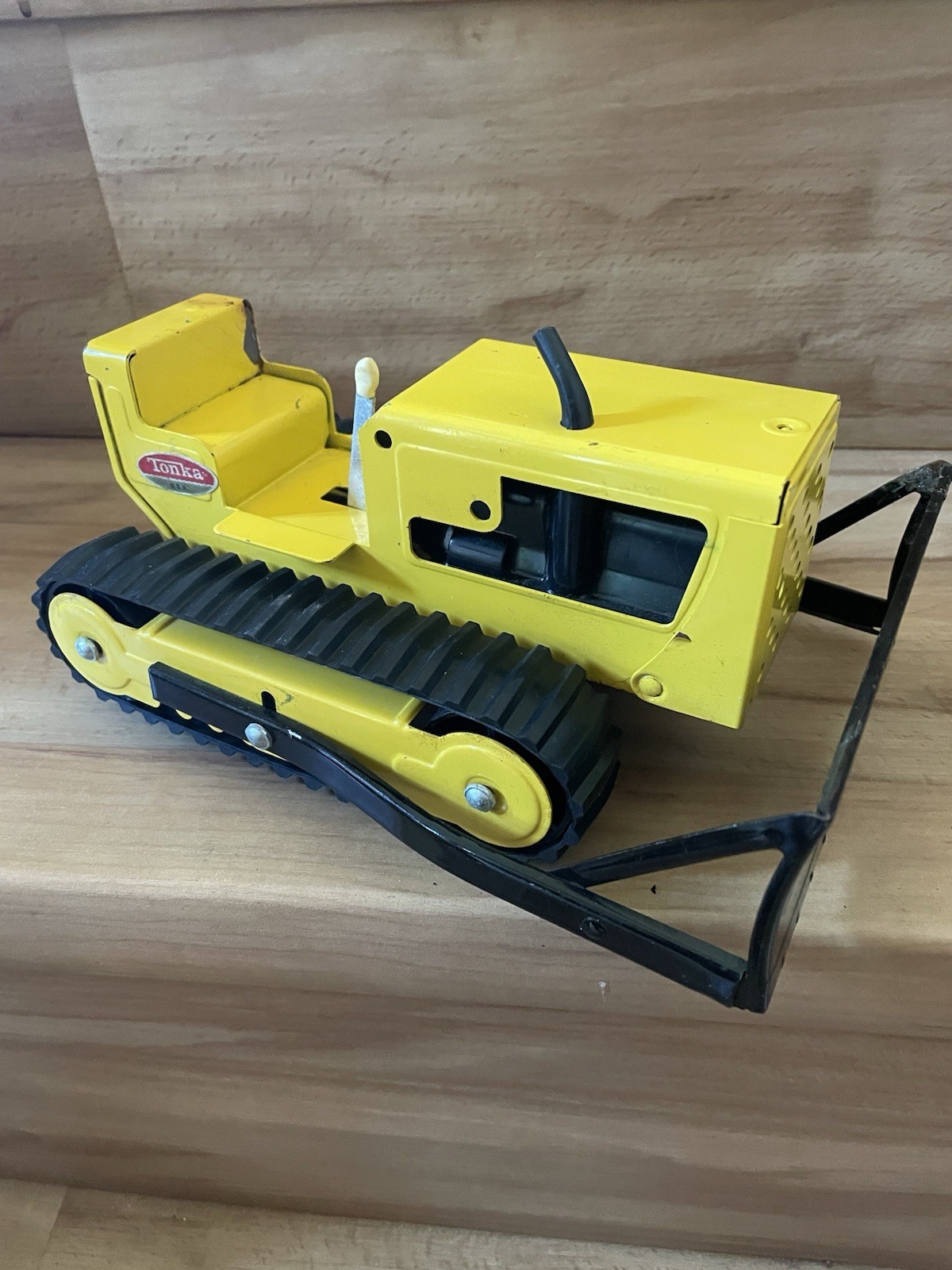 1960&rsquo;s Vintage TONKA TOY Pressed Steel BULL DOZER Bulldozer Construction Rare