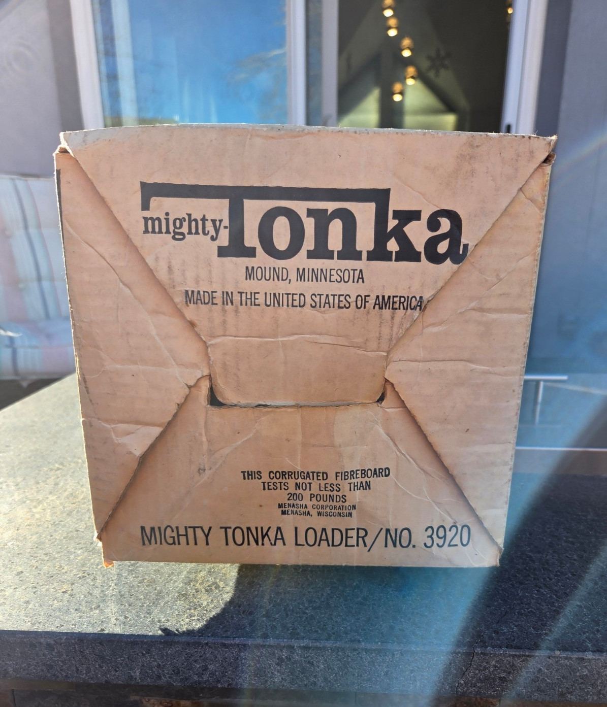 Vintage Tonka 1968 Mighty Loader Packaging #3920 Box Only
