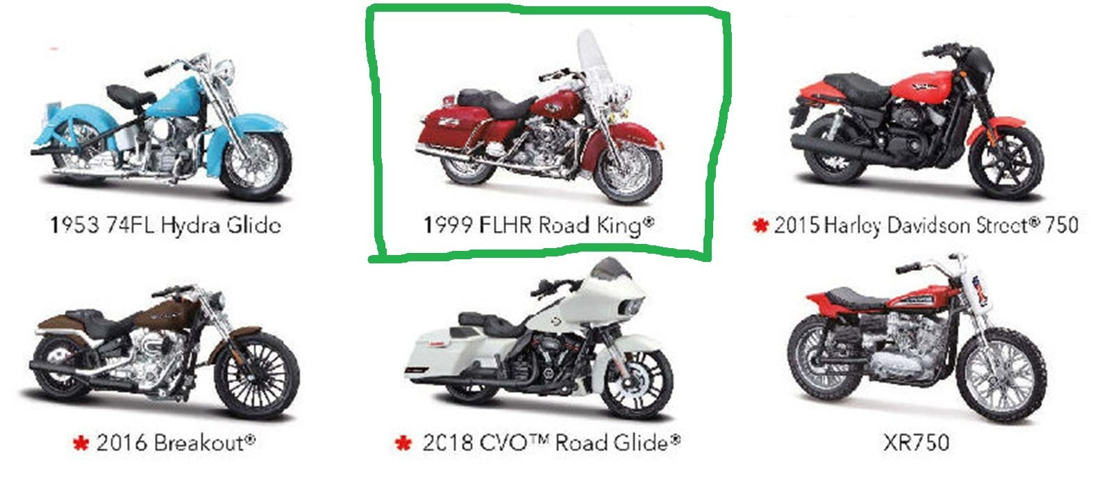 Maisto 1/18 1999 Harley-Davidson FLHR Road King #31360AN📌USA