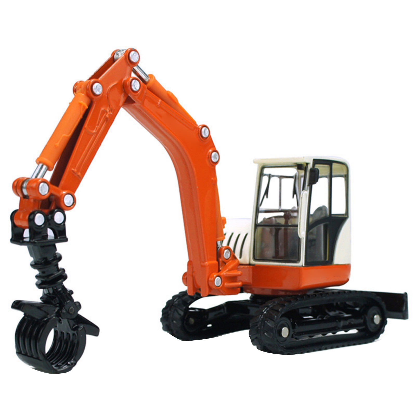 17cm Alloy 1/50 Tracked Wood Grabbers Heavy Construction Vehicle Model Decor