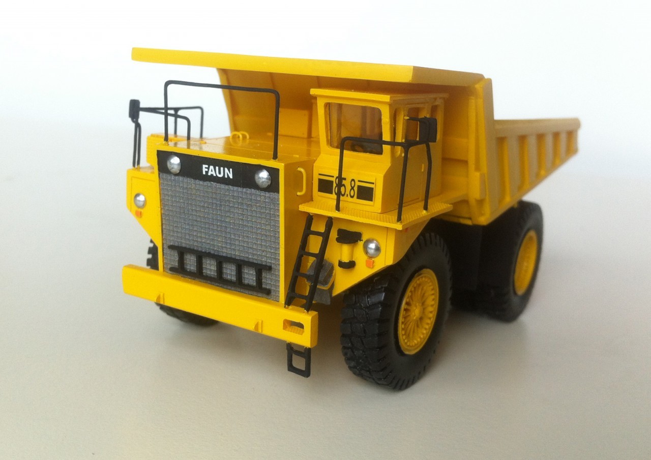 HO 1/87 Faun K85 Dumper – Ready Made Resin Model by Fankit Models