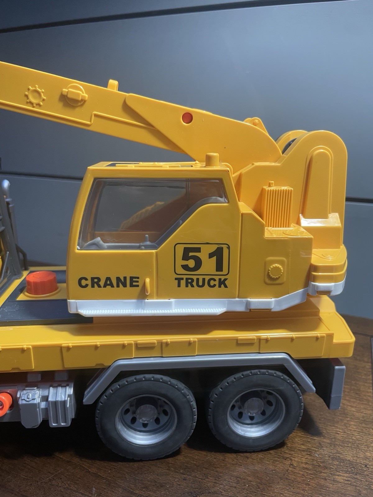 Crane Truck Toy Construction for Kids – Extendable Arm, Sounds, Lights!! FUN!