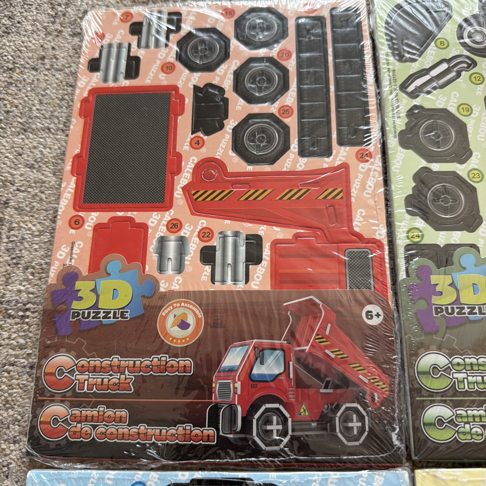 Lot Of 4 New Creative Kids 3D Puzzles Construction Trucks Greenbriar Toys Kit