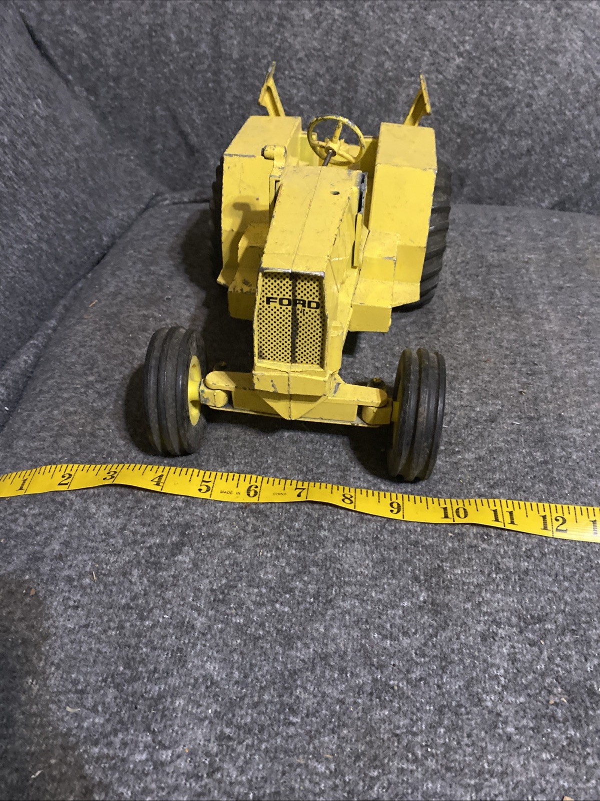 Vintage Ertl 1/12 Scale Die-Cast Ford 7500 Backhoe Loader Tractor Excavator Farm
