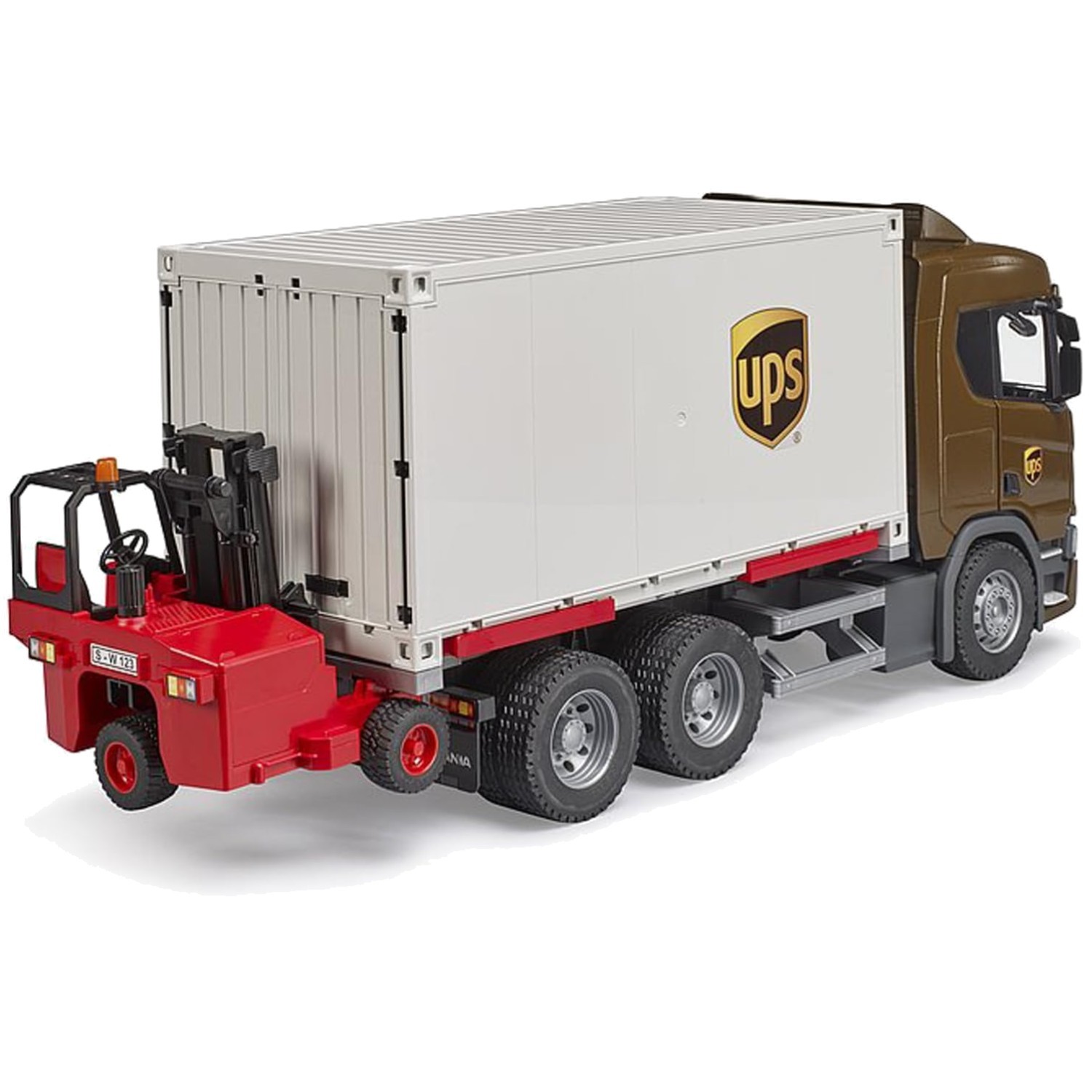 Bruder Scania Super 560R Toy Truck with Forklift