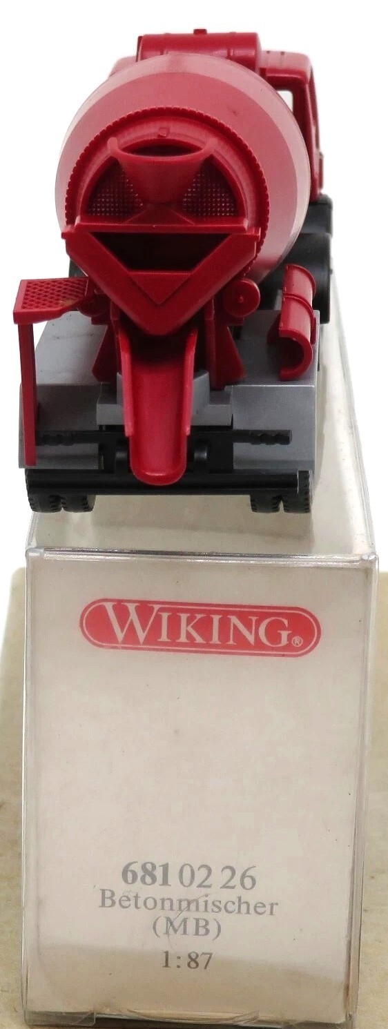 Wiking 6810226 Mercedes-Benz Concrete Mixer – Red 1/87 HO (plastic) MIB