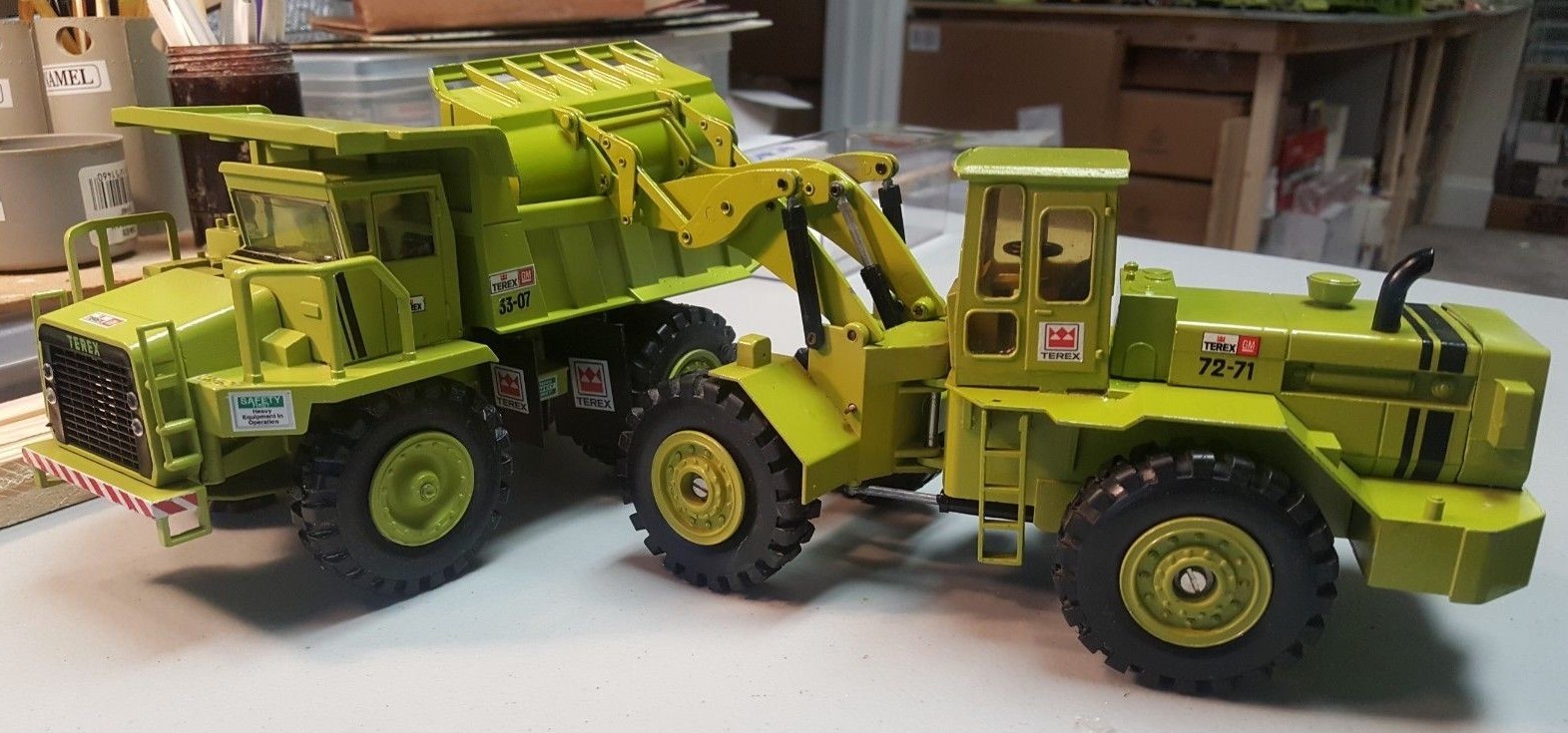 2 x TEREX GM models-1/40 33-07 Hauler/72-70 Loader $$ FREE SHIPPING !!!!