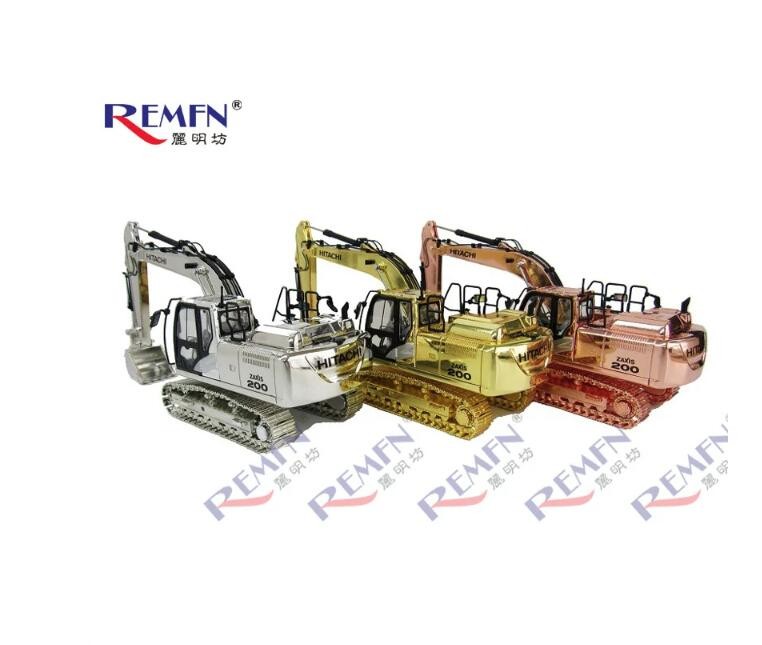 ZX200-6 1:50 Excavator Construction Vehicle golden/silver/Pink Alloy Truck Model
