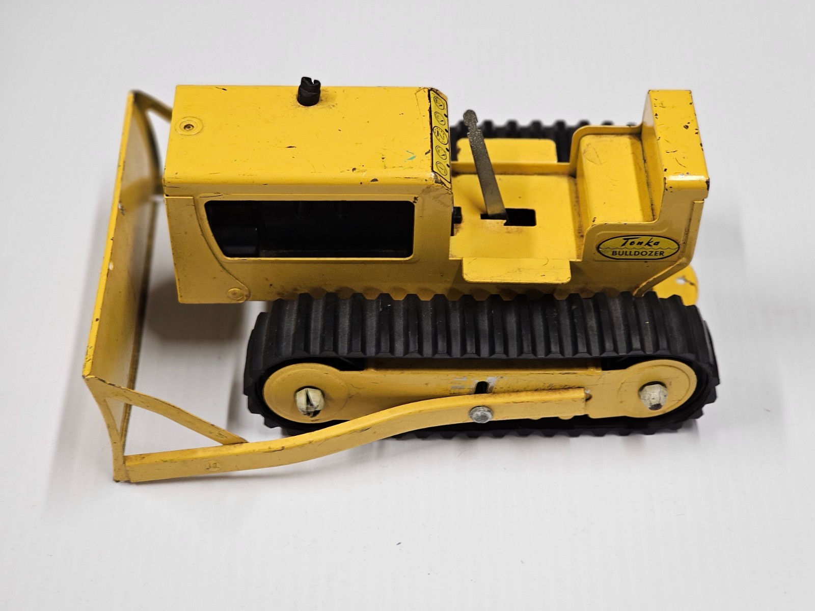 Vintage 1960&rsquo;s Tonka Pressed Steel Yellow Bulldozer