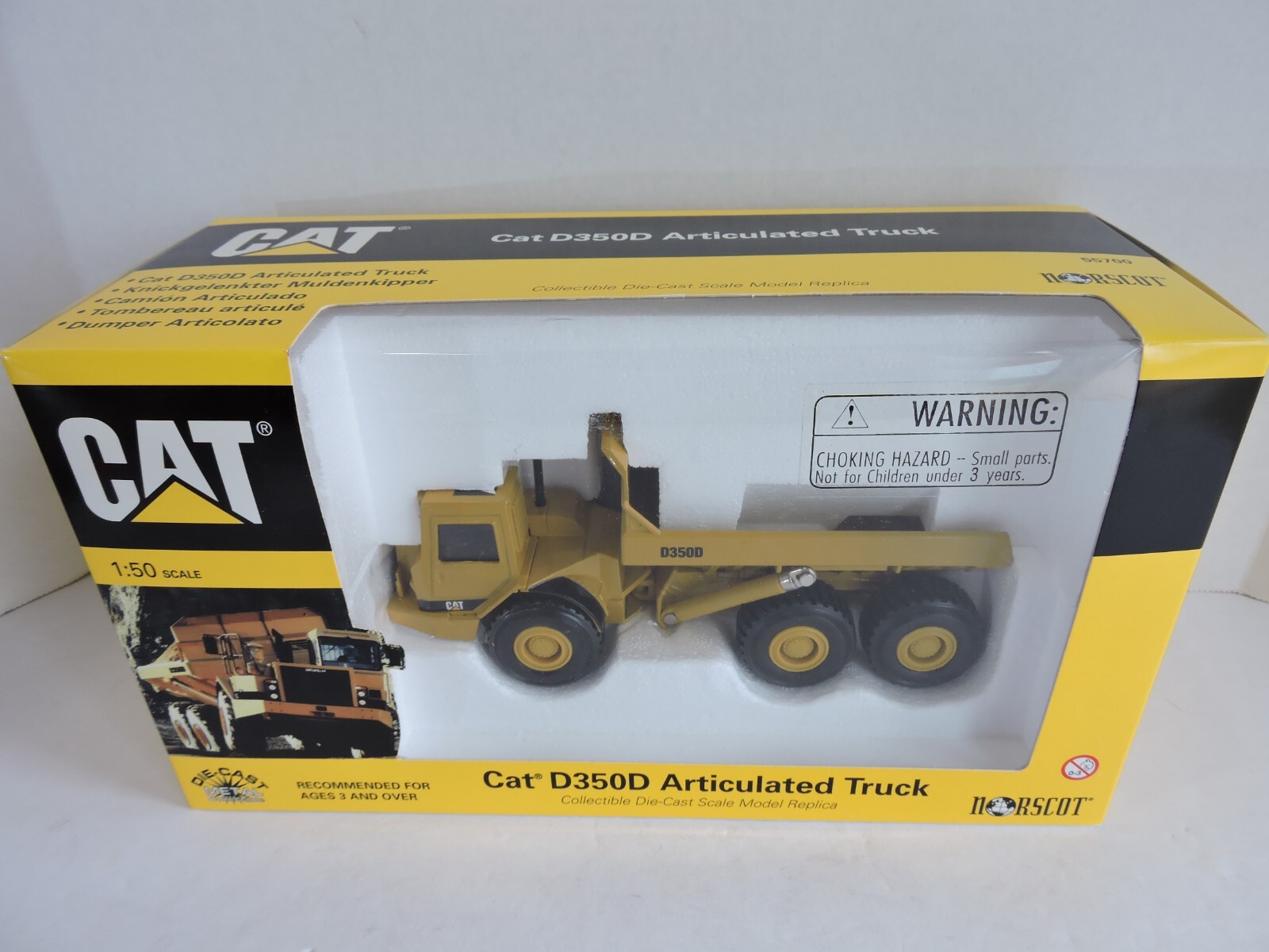 1998 VINTAGE Norscot Cat D350D Articulated Truck 1/50th Scale NEW IN ORIG BOX