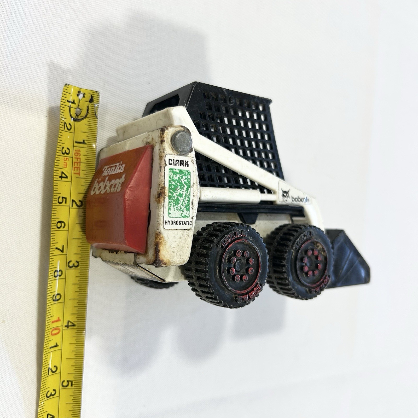 Vintage 1978 Tonka Clark Bobcat Skid-Steer Loader Hydrostatic Toy USA Rusty Rare