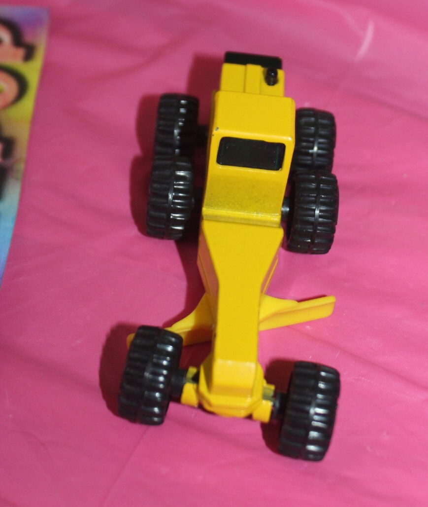 Vintage Yellow Tonka Toy Road Grader Construction Toy 1994 Die Cast Plastic