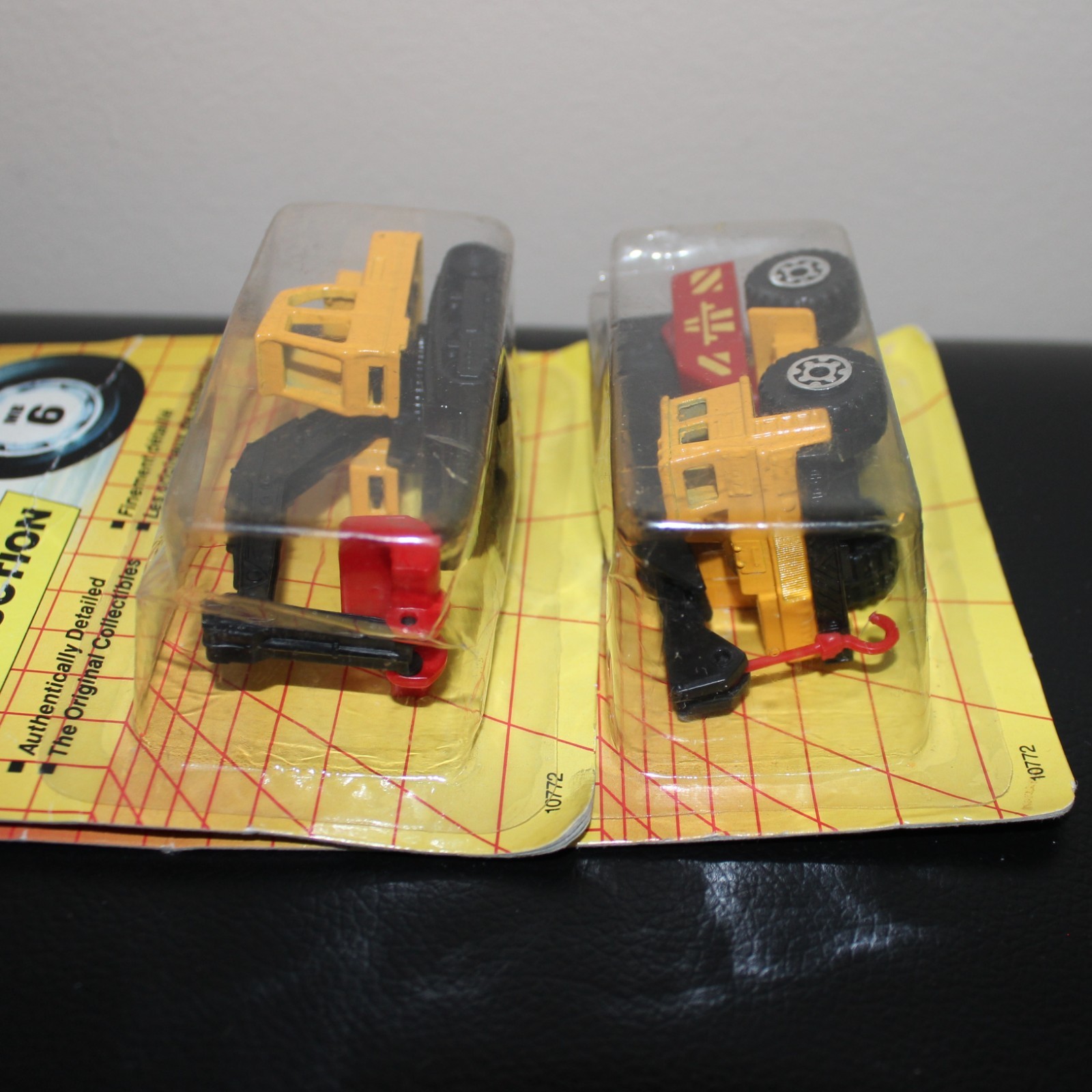 4x Matchbox Mercedes Benz 600S + Lamborghini Countach + Mobile Crane + Excavator