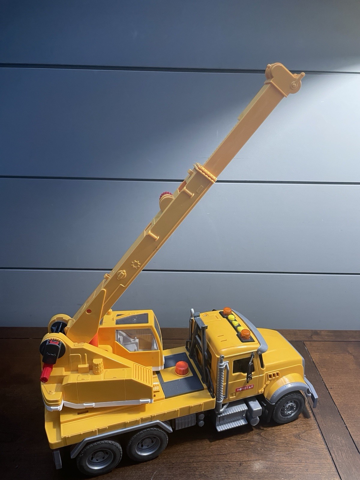 Crane Truck Toy Construction for Kids – Extendable Arm, Sounds, Lights!! FUN!