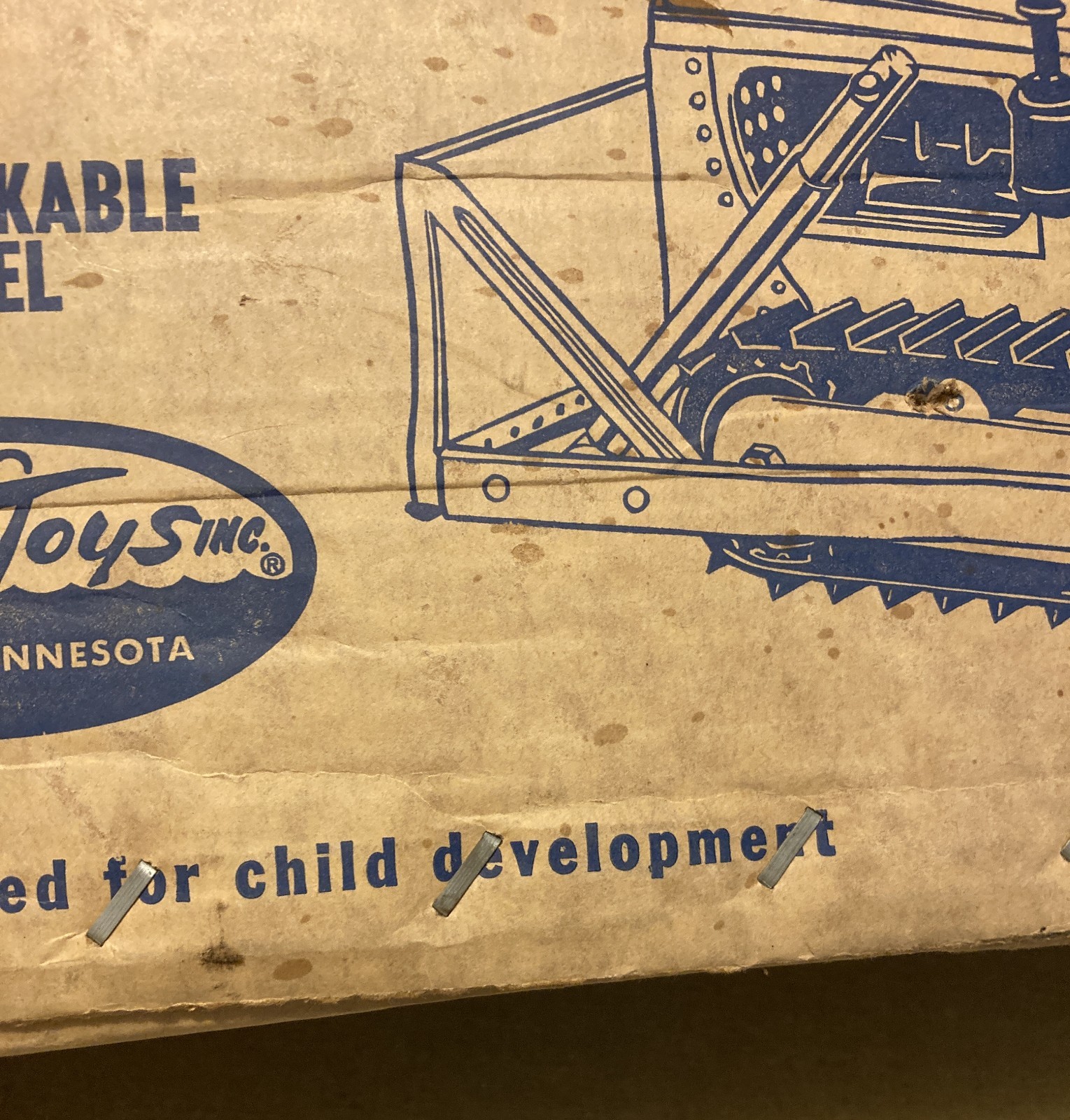 Vintage 1961 Tonka No. 118 Giant Dozer EMPTY BOX