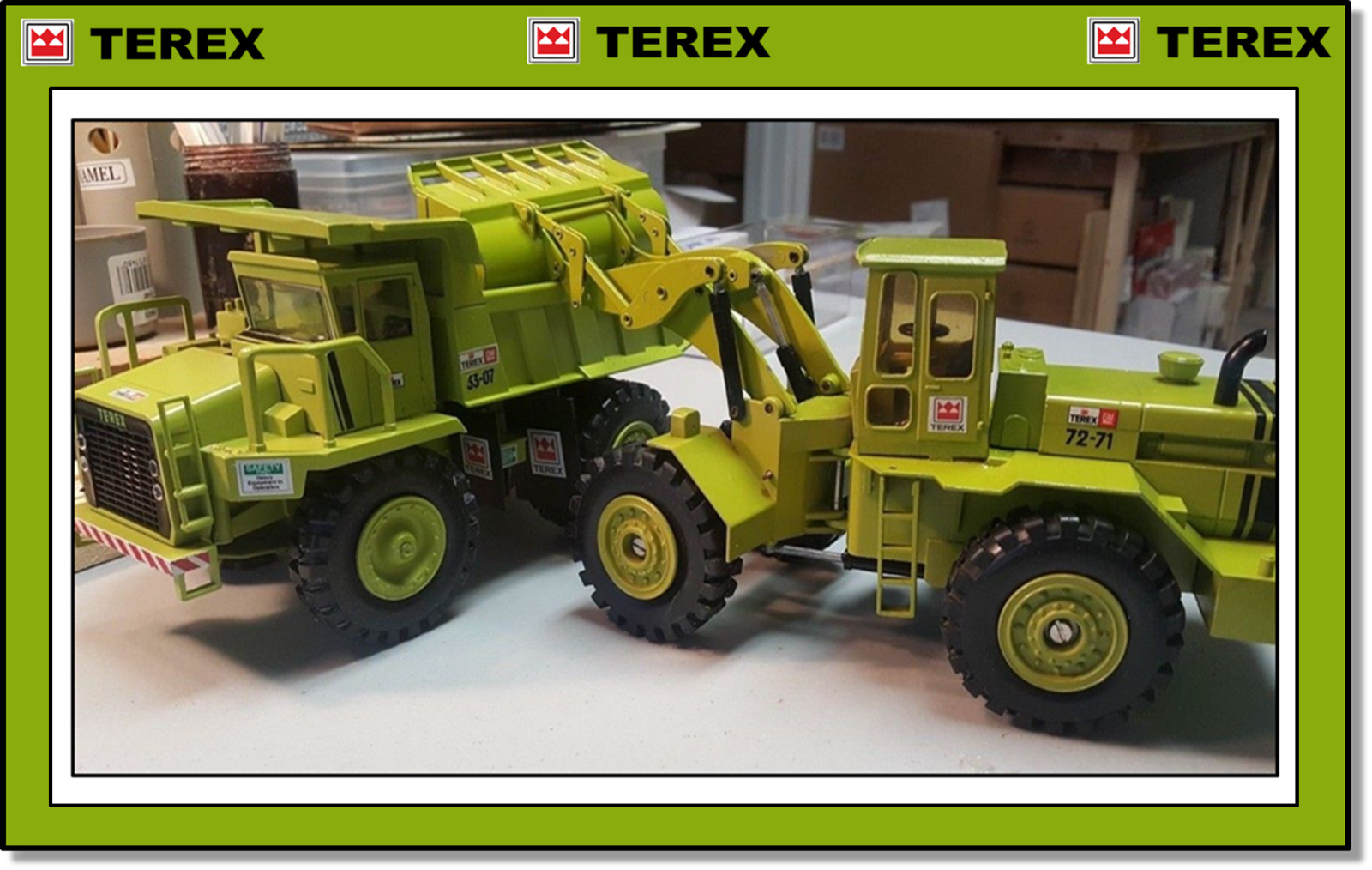 2 x TEREX GM models-1/40 33-07 Hauler/72-70 Loader $$ FREE SHIPPING !!!!