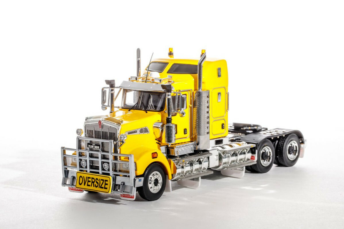 Kenworth T909 Prime Mover Truck – Chrome Yellow – Drake 1:50 Scale #Z01434 New