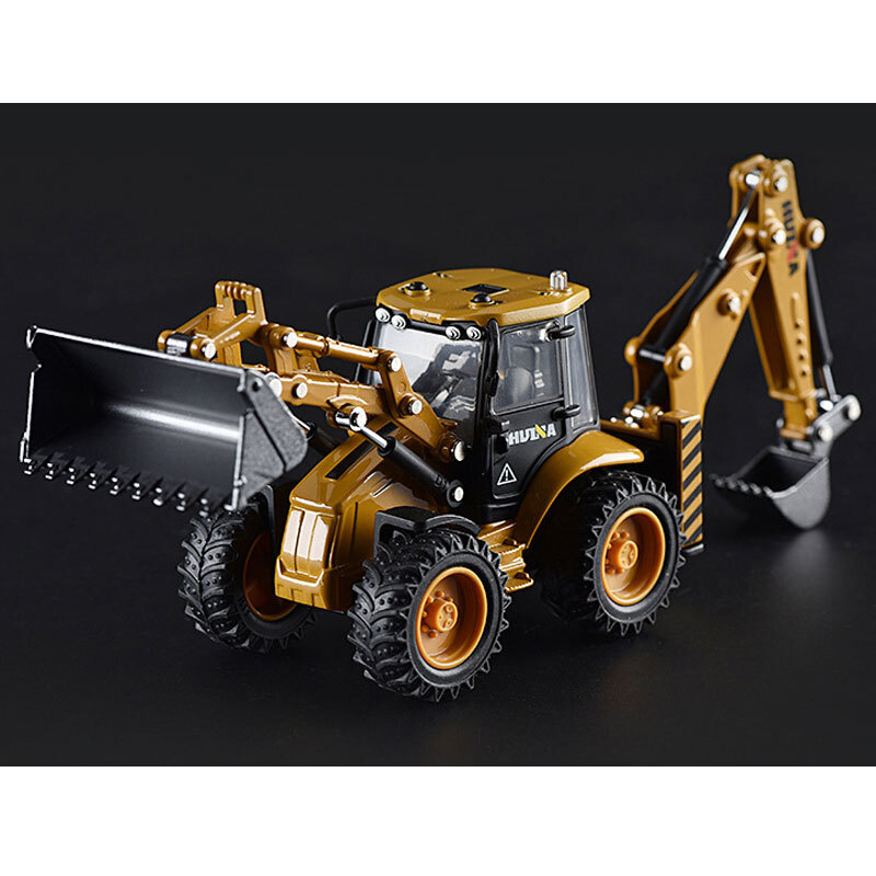 7.8&Prime; Excavator Front Loader Toy Construction Equipment Diecast Toys for Kids