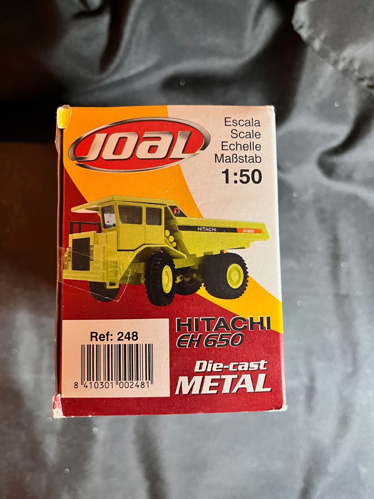 JOAL Hitachi EH 650 Dump Truck 1:50 Scale Light Green Box has price Sticker