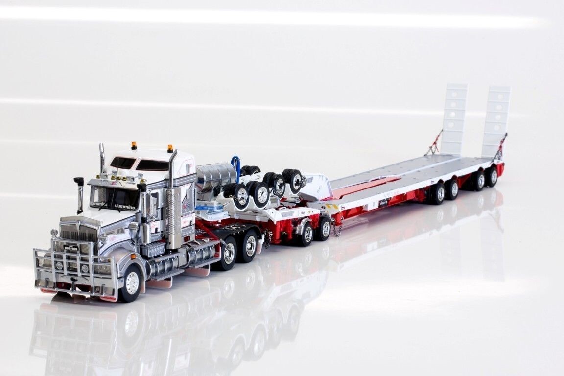 Kenworth T909 w/ Drake 4×8 Swingwing Trailer Betts Bower 1:50 Scale #ZT09030 New