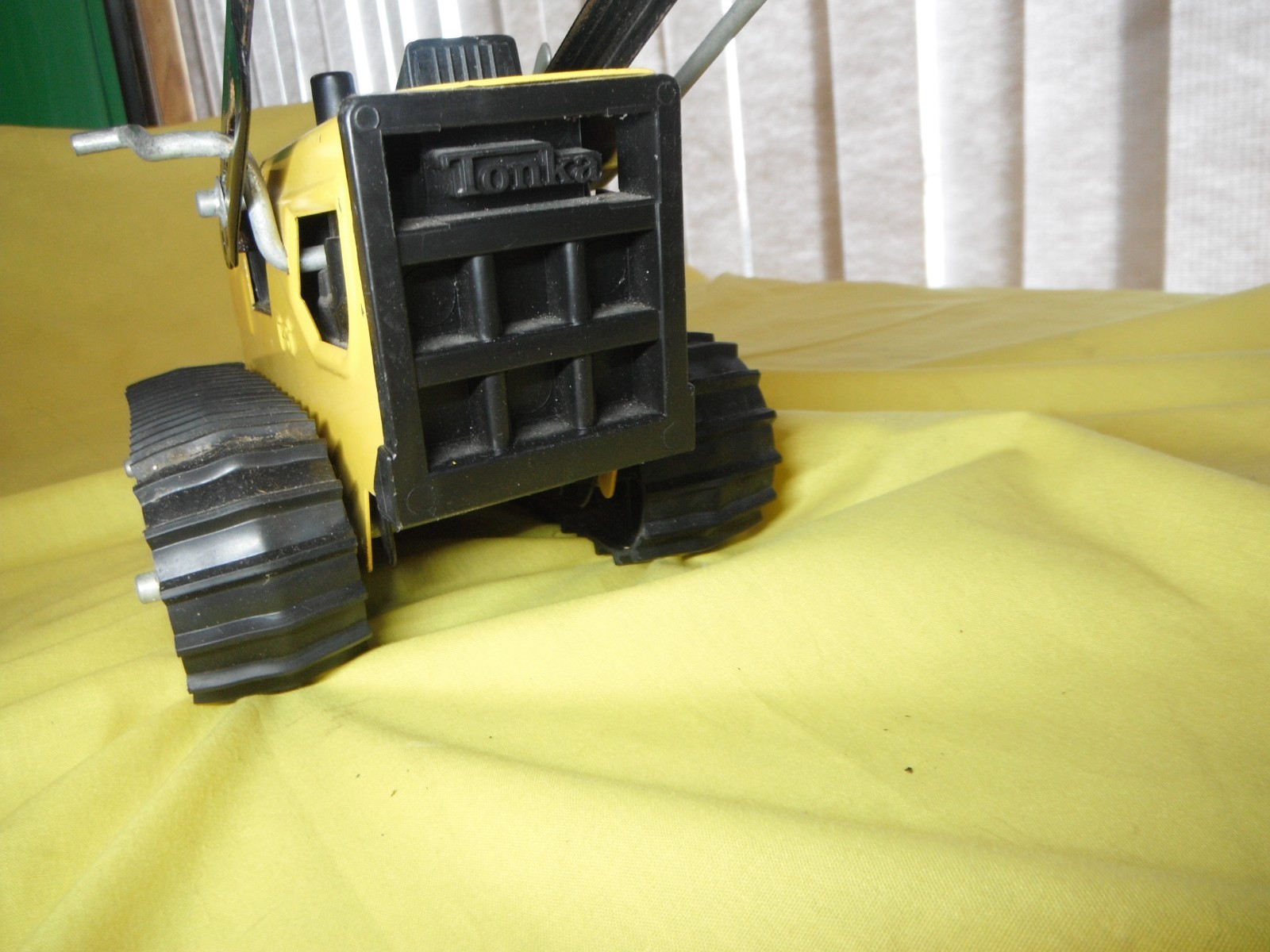 Vintage TONKA T-6 Front end Loader Excavator 1970s YELLOW Steel Bulldozer Digger