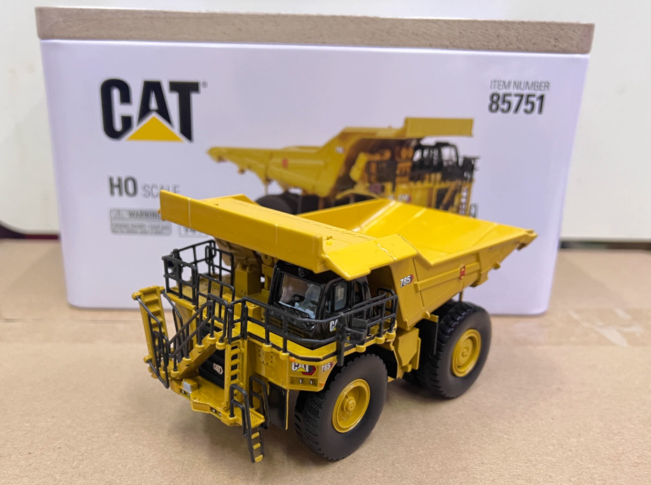 1:87 DM CAT 785 Mining Truck Dump Truck Construction Machinery Diecast Model