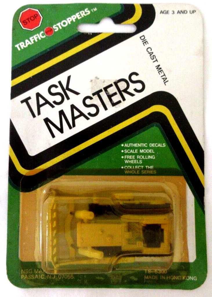 YATMING HONG KONG TRAFFIC STOPPERS TASK MASTERS YELLOW BULLDOZER