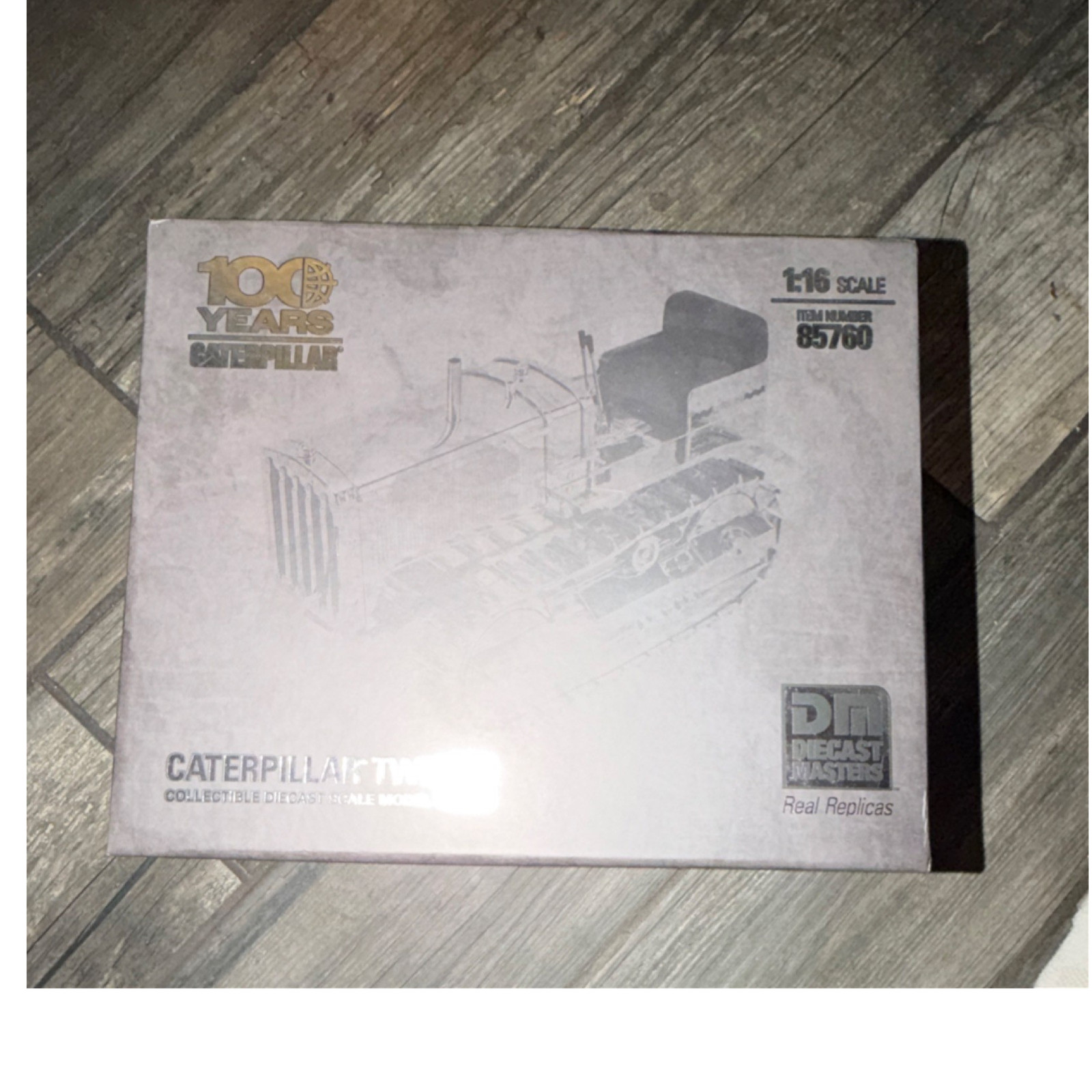 Diecast Masters Caterpillar Two 100 Years 1:16 Diecast Dozer Silver Gold 85760