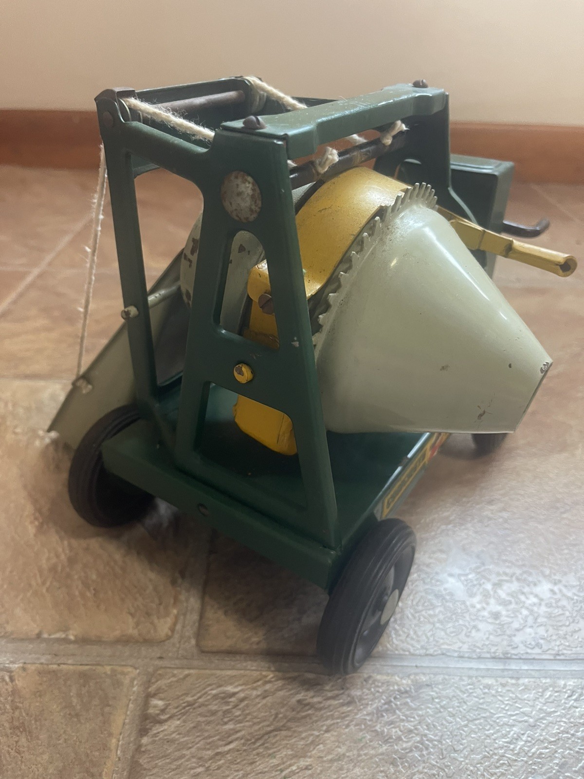 SUPER RARE Buddy L Concrete Mixer–1930s -fully articulated–100% comp. (TONKA)