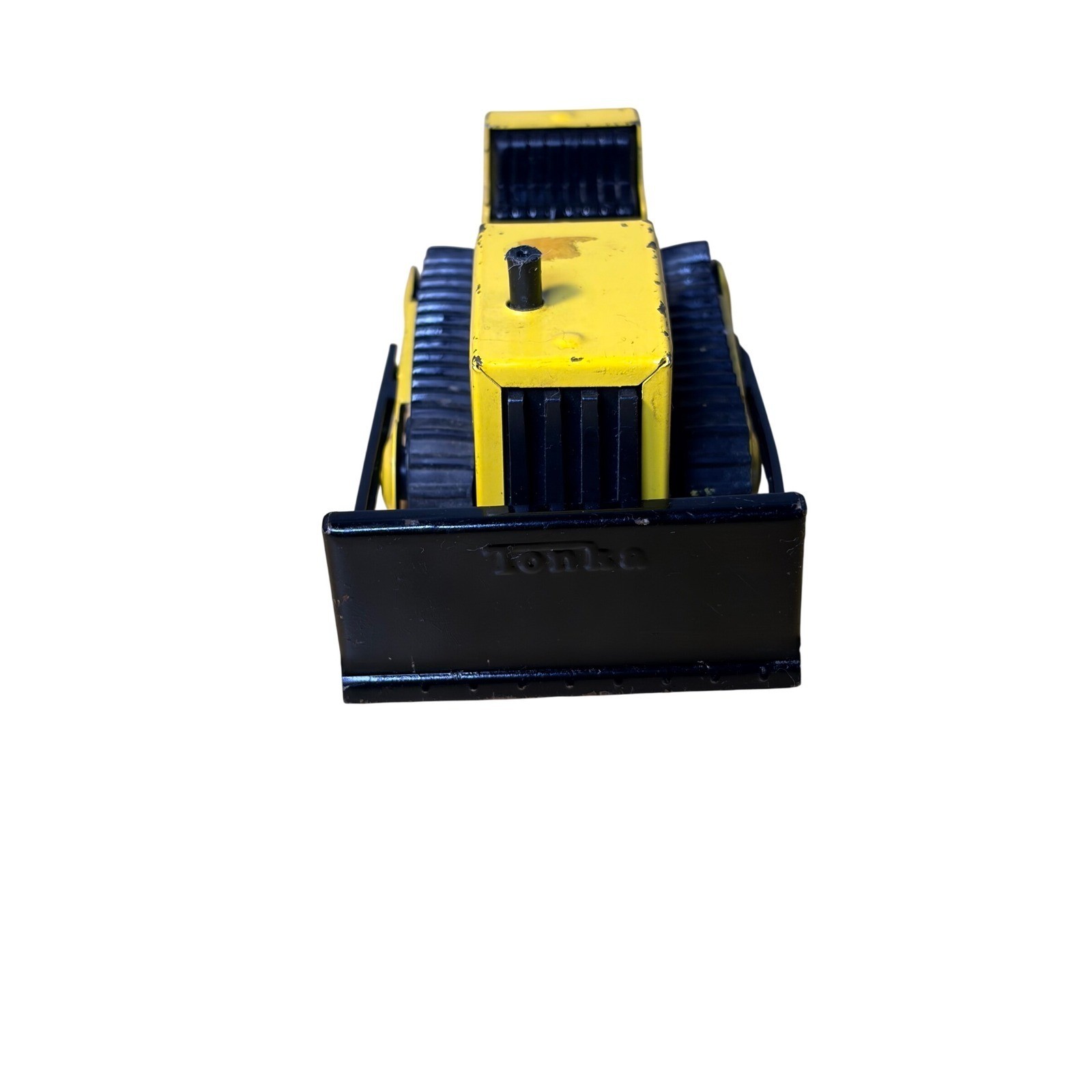 Tonka Bulldozer VTG 1970s Pressed Steel Yellow Black Construction Nostalgic Toy