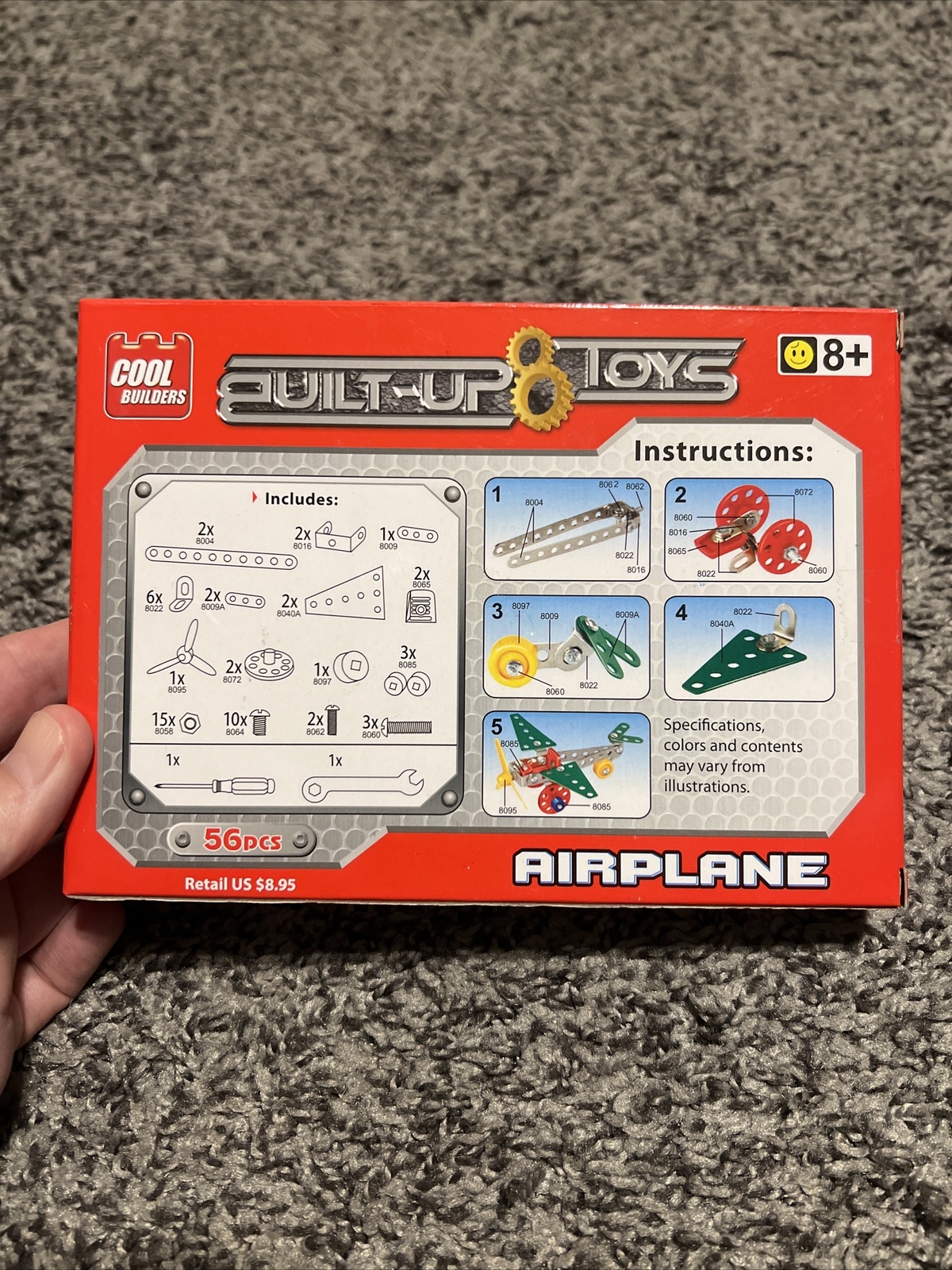 Built-Up Toys Learn Basic Building Skills – Airplane NIB. For ages 8+