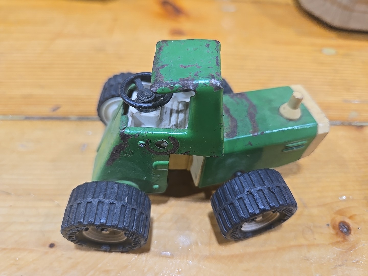 Vintage Buddy L Green Metal Tractor Toy – Made In Japan – 3.5&Prime;