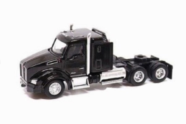 DMS 84420 Kenworth T880 Tractor w/Promotex Heavy Lowboy w/Jeep – Black 1/87 HO